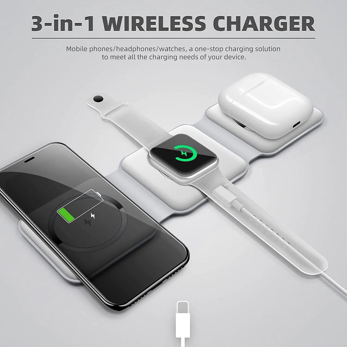 3-in-1 Wireless Charging Pad Dubaizaar