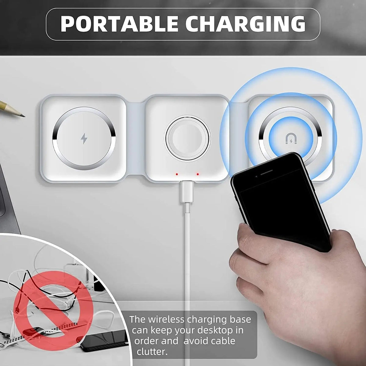 3-in-1 Wireless Charging Pad Dubaizaar