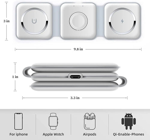 3-in-1 Wireless Charging Pad Dubaizaar