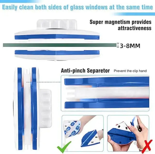 Doublefaced Glass Cleaner Magnetic Dubaizaar