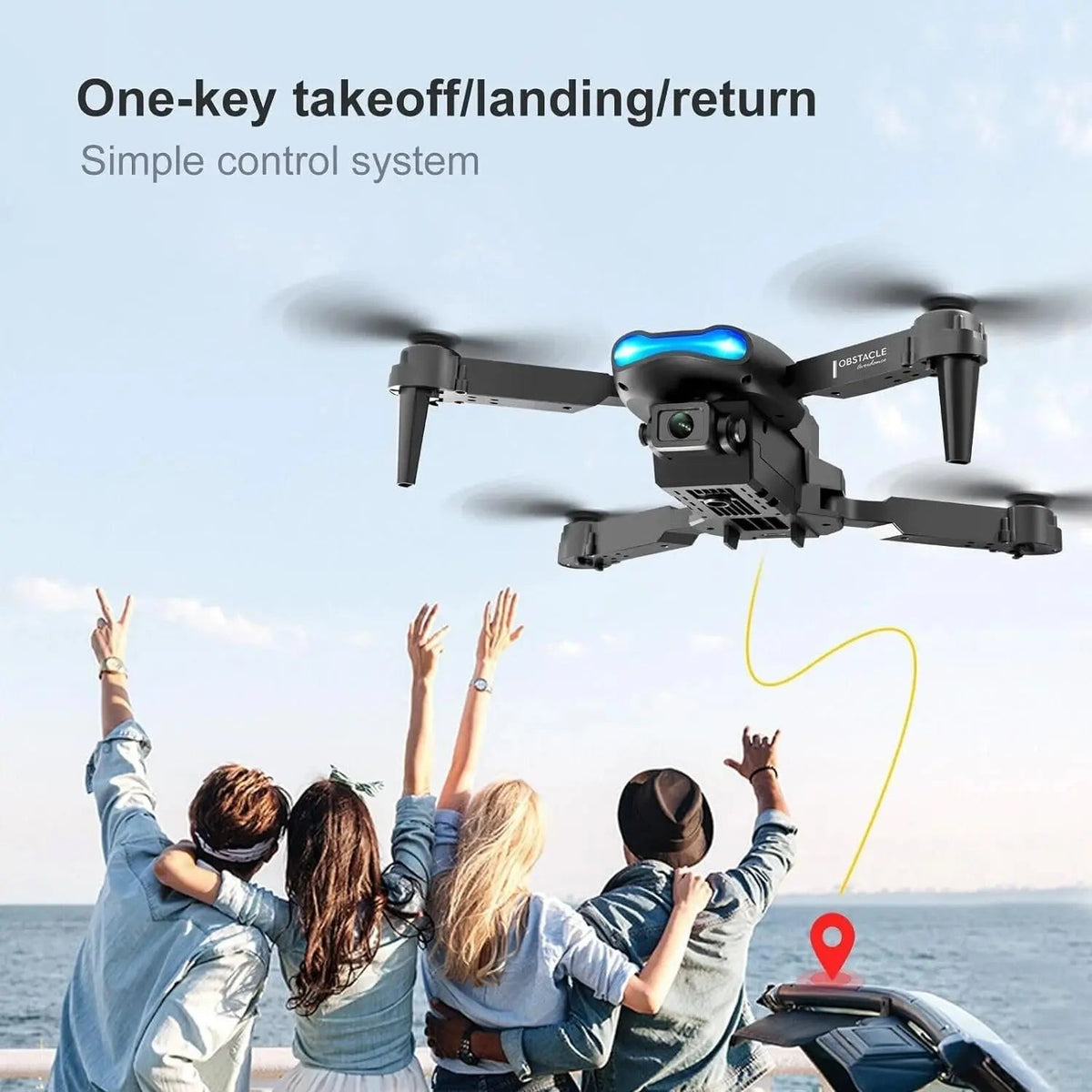 E99 Drone With 4k Dual Camera,Foldable RC Quadcopter Drone Dubaizaar
