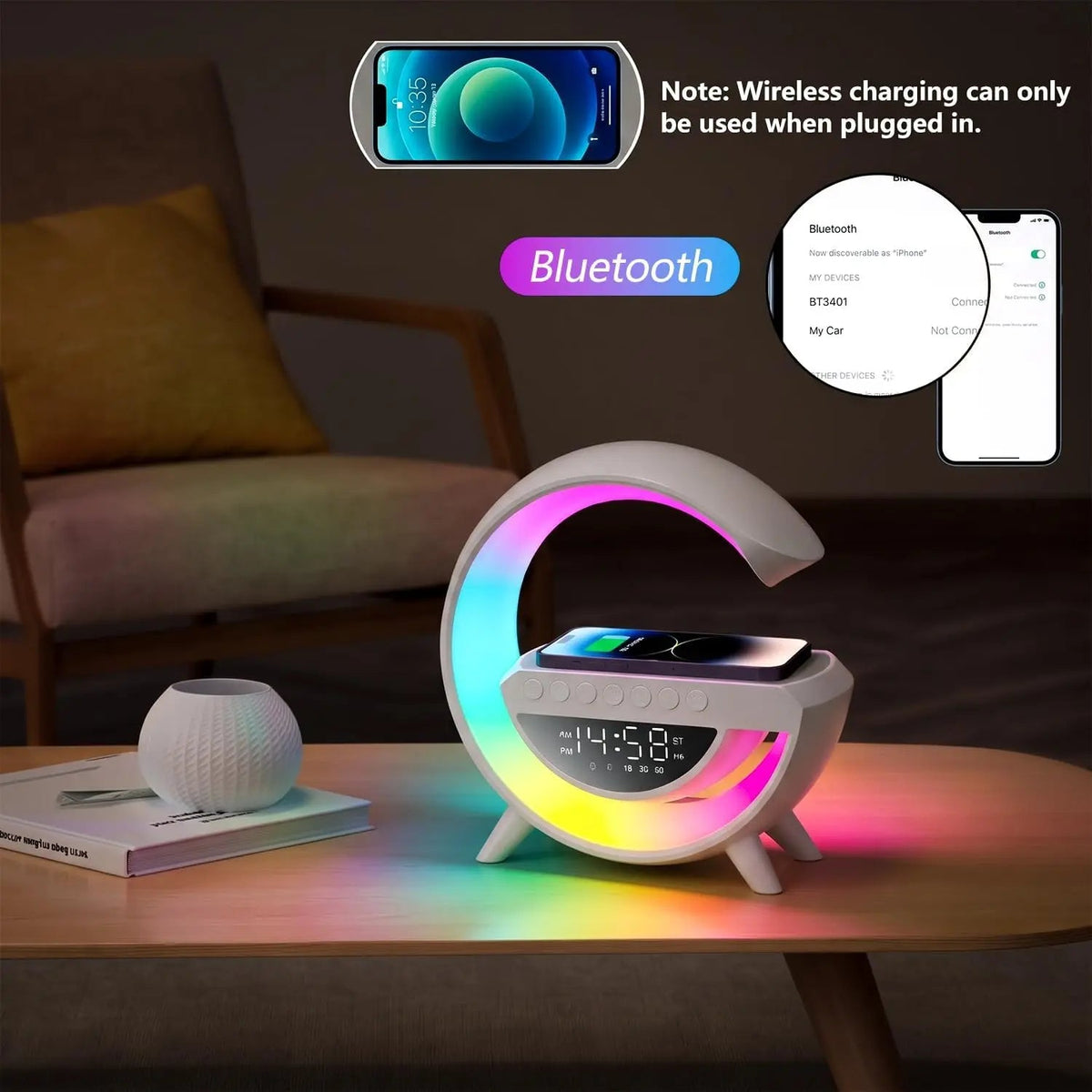 Digital Led Wireless Charger Speaker Dubaizaar
