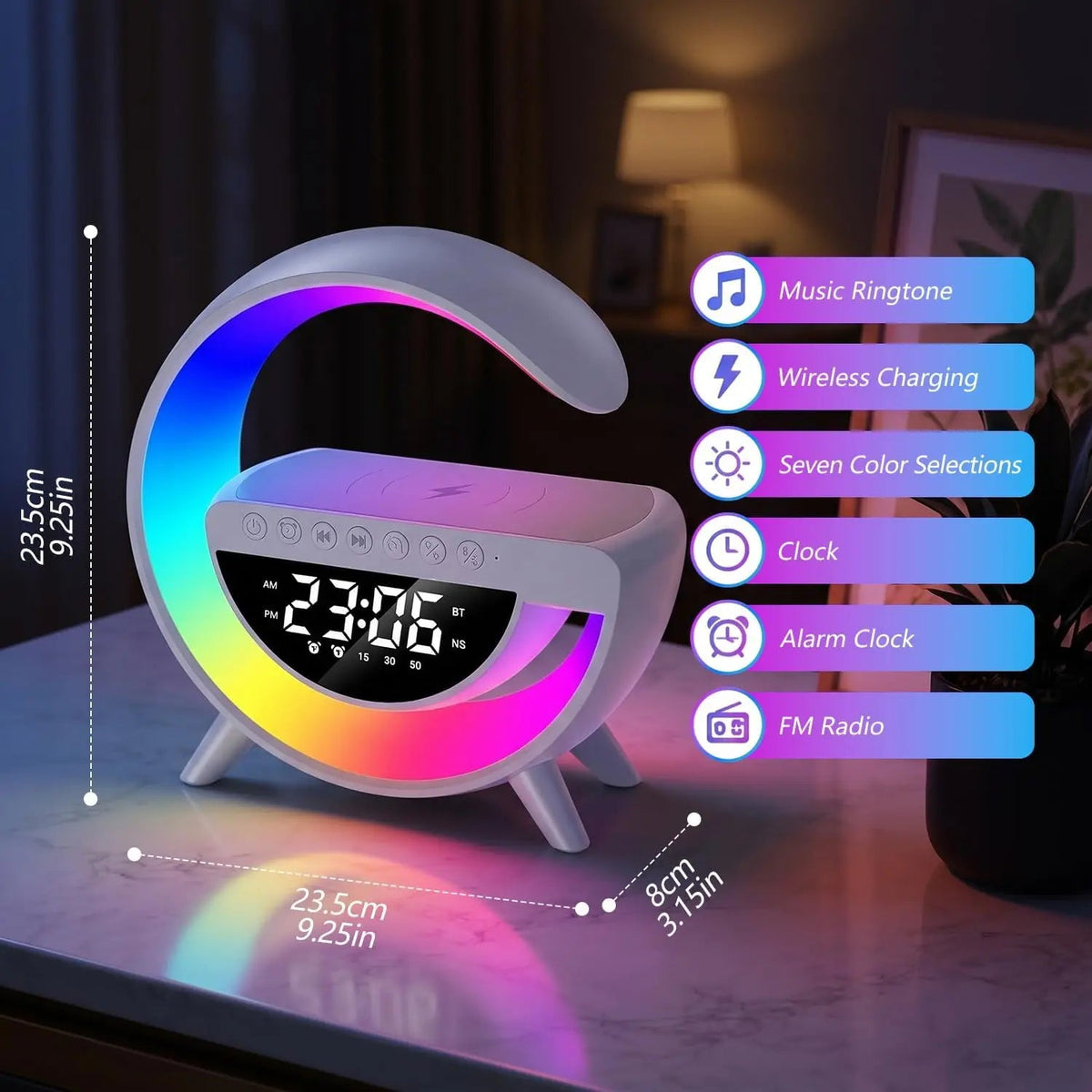 Digital Led Wireless Charger Speaker Dubaizaar