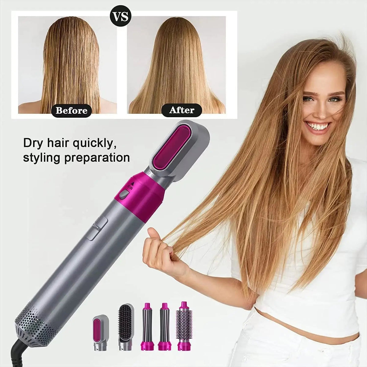 5 in 1 Hair Dryer Brush Dubaizaar