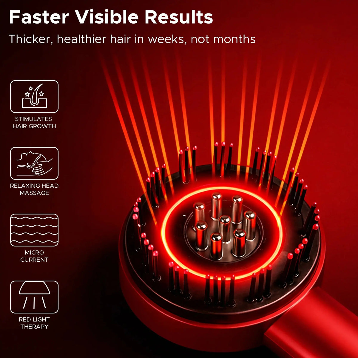 3-in-1 Electric Scalp Massager Hair Growth Hair Oil Applicator Dubaizaar