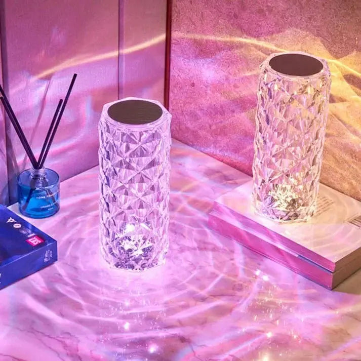 Premium 16-Color RGB Crystal Diamond Table Lamp Dubaizaar