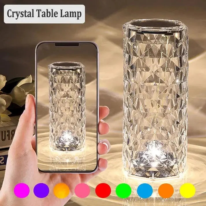 Premium 16-Color RGB Crystal Diamond Table Lamp Dubaizaar