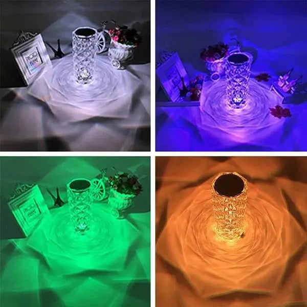 Premium 16-Color RGB Crystal Diamond Table Lamp Dubaizaar