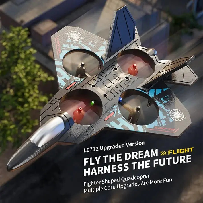 L0712 Fighter-Shaped RC Quadcopter – 360° Stunts Dubaizaar