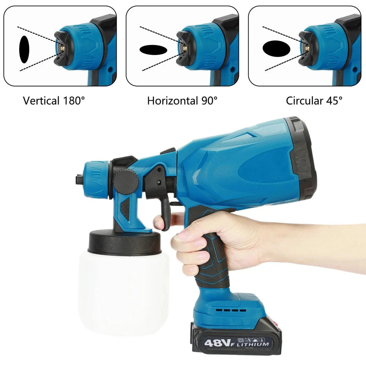 Electric High-Pressure Cordless Paint Sprayer – 1200ML Large Tank Dubaizaar
